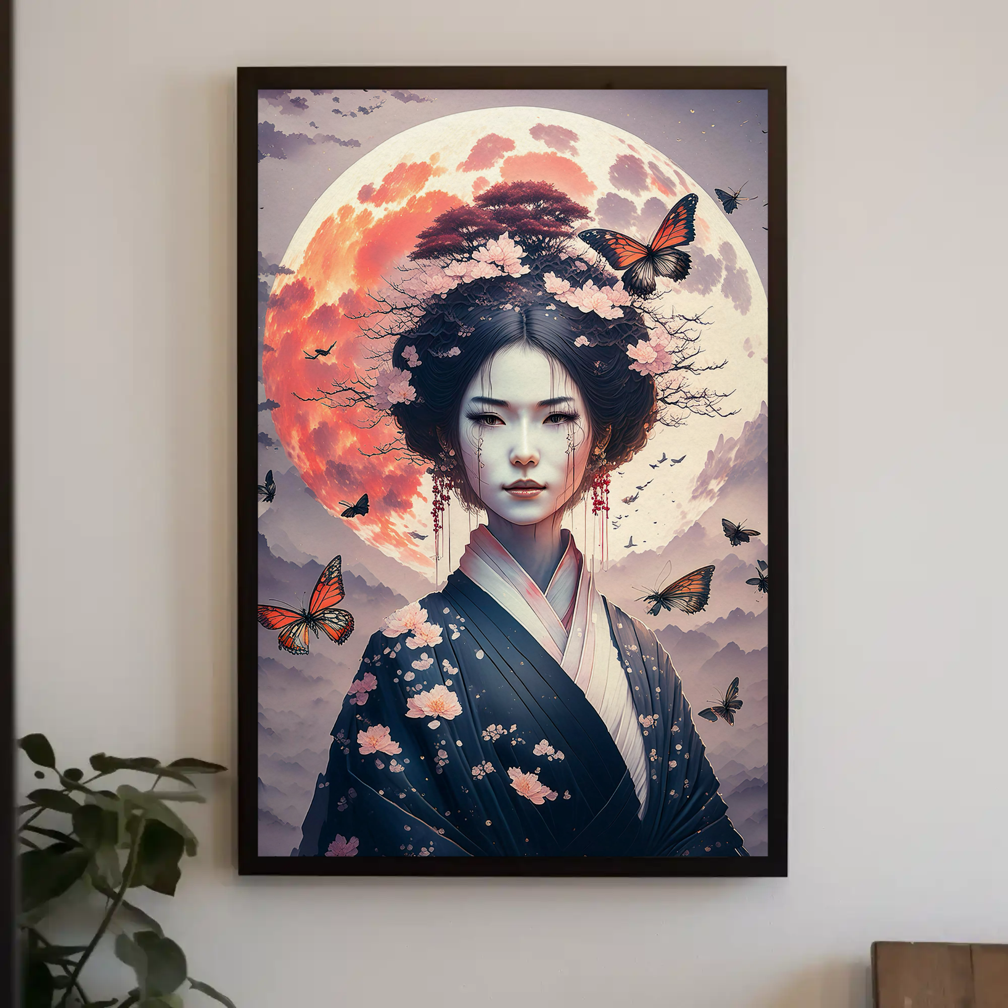 Japan Geisha Kunstdruck