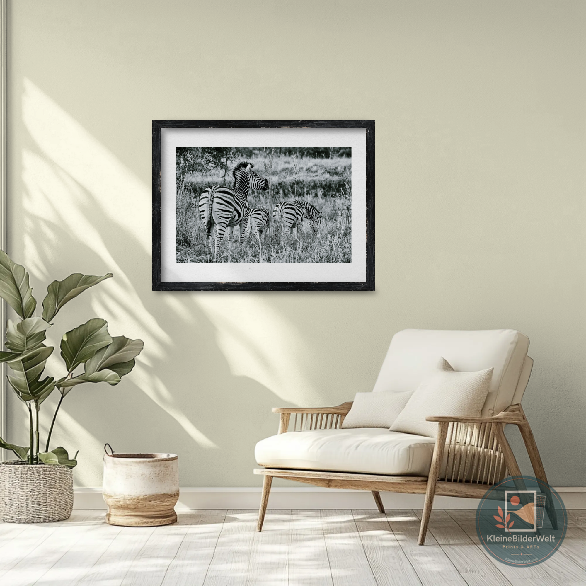 Wildlife Zebra Gruppe